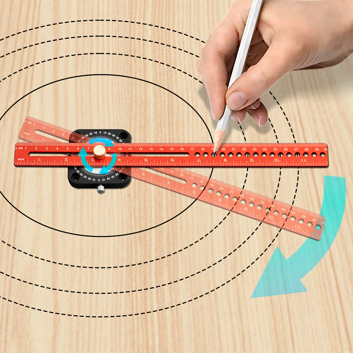 Woodworking Workshop - New Woodworking Scriber 360° Precision T-type
