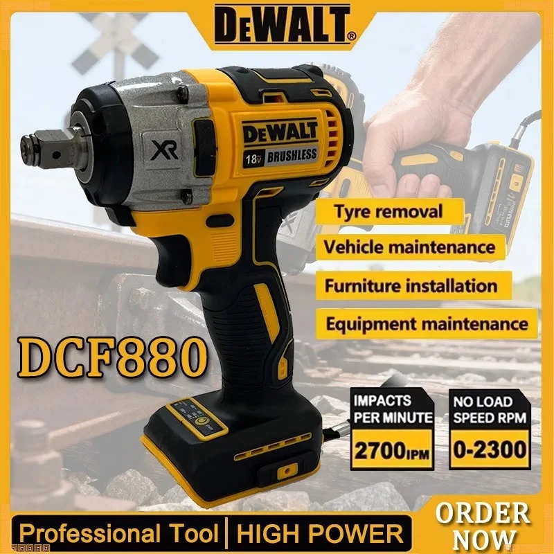 Woodworking Essential Tools - Dewalt DCF880 Electric Wrench Brushless Impact