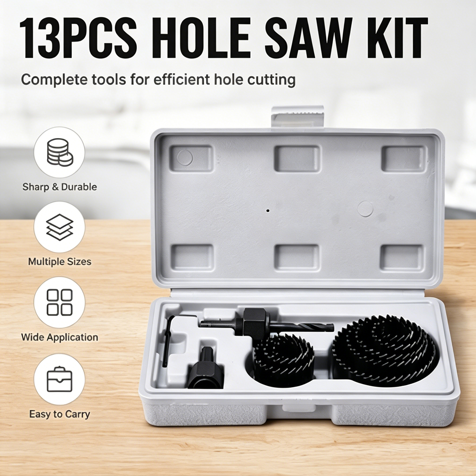 Woodworking Rasp - 【2026 New】13Pcs Hole Saw Kit Premium