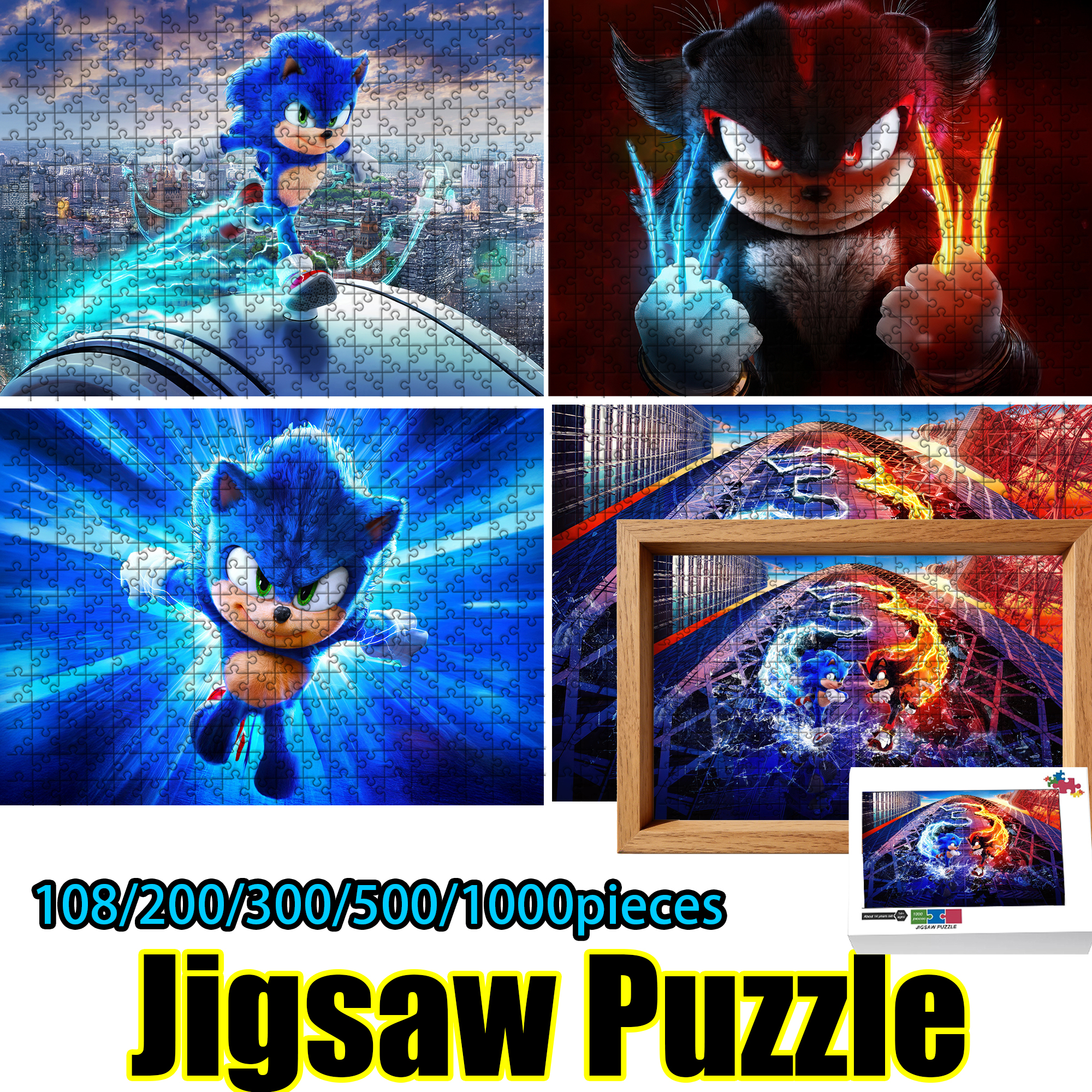 Woodworking Hobby - Sonic the Hedgehog Jigsaw Puzzle 108/200/300/500/1000