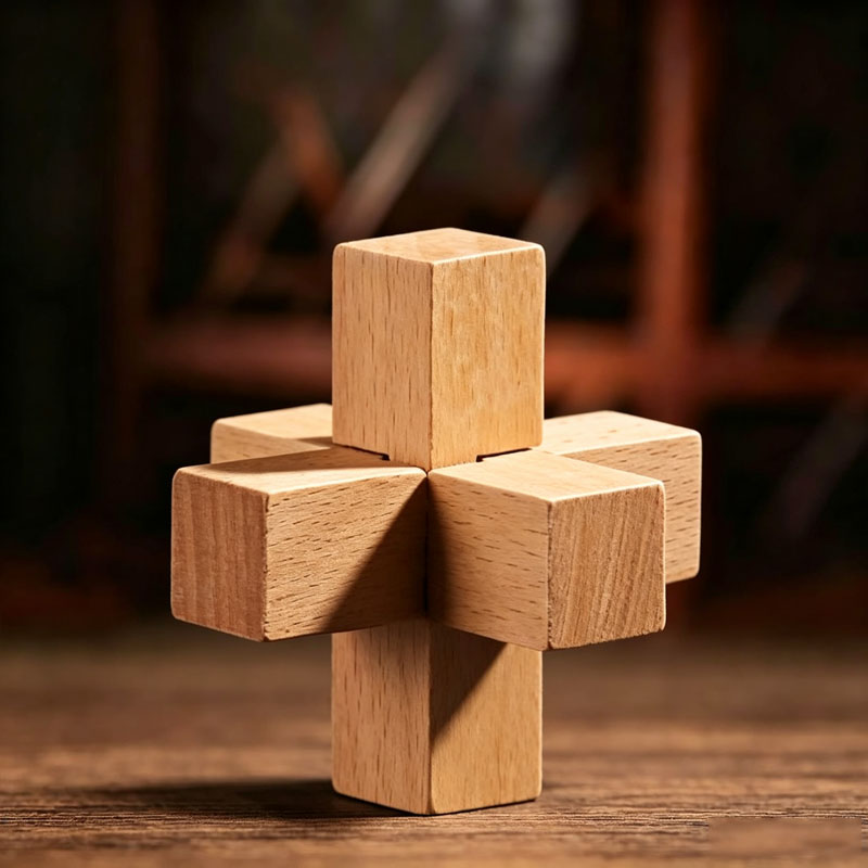 Woodworking Hobby - Easy Disentanglement Brain Teaser Interlocking Wooden