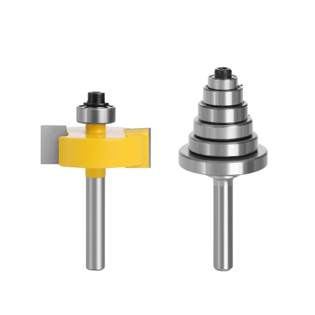 Woodworking Nc - 2PCS Rabbet Router Bit Set With