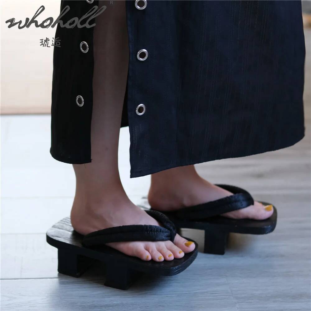 Woodworking Shoes - WHOHOLL Unisex Japanese Wooden Geta Clogs