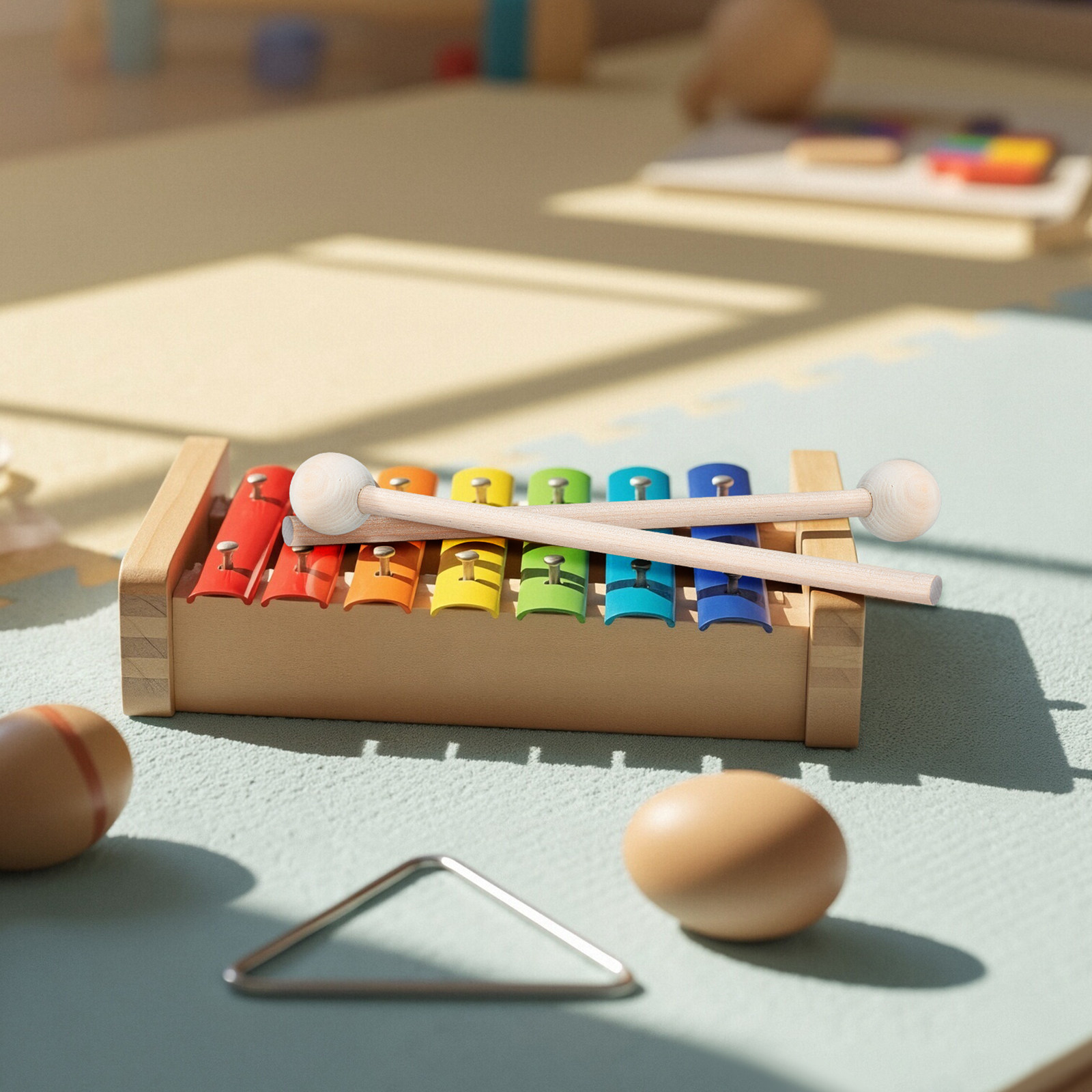 Woodworking Xylophone - 2Pcs Wooden Xylophone Mallets for Kids