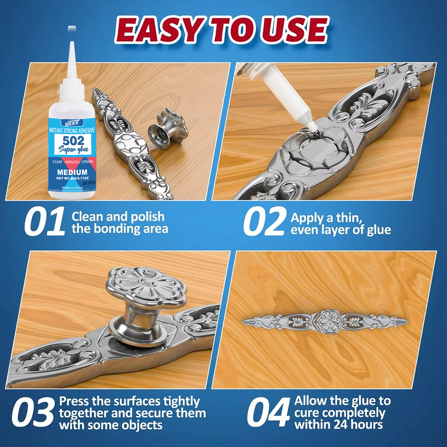 Hot Sell 1-10 PCs 502 Instant  – обзор и цена Woodworking Tool