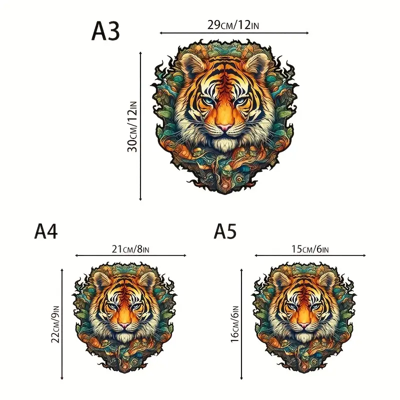 Tiger Wooden Jigsaw Puzzle, Un – обзор и цена Woodworking Hobby