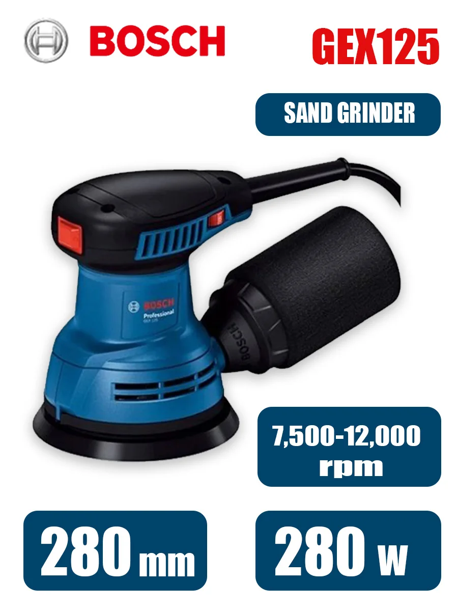 Bosch GEX125 280W Multifunctio – обзор и цена Woodworking Machines
