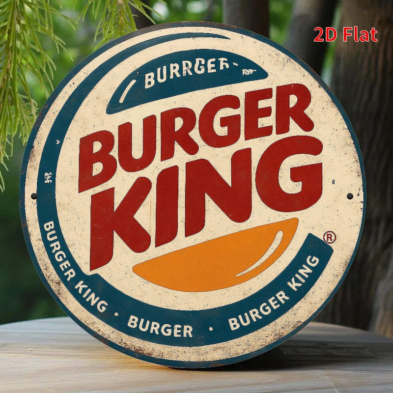 Burger King Retro wooden logo  – обзор и цена Woodworking Logos