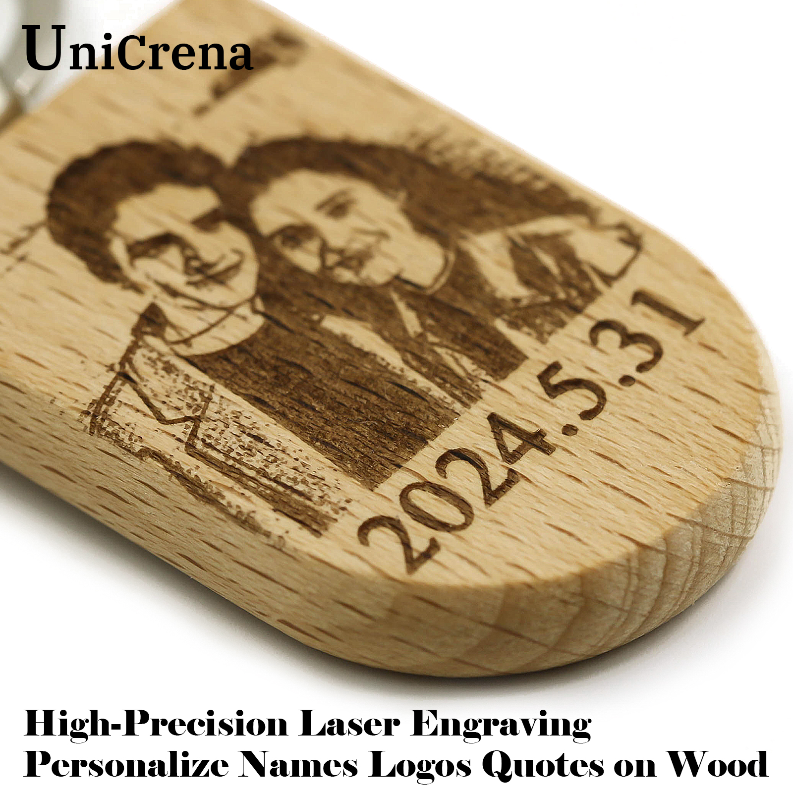 Unicrena Custom Photo Wood Key – обзор и цена Woodworking Logos