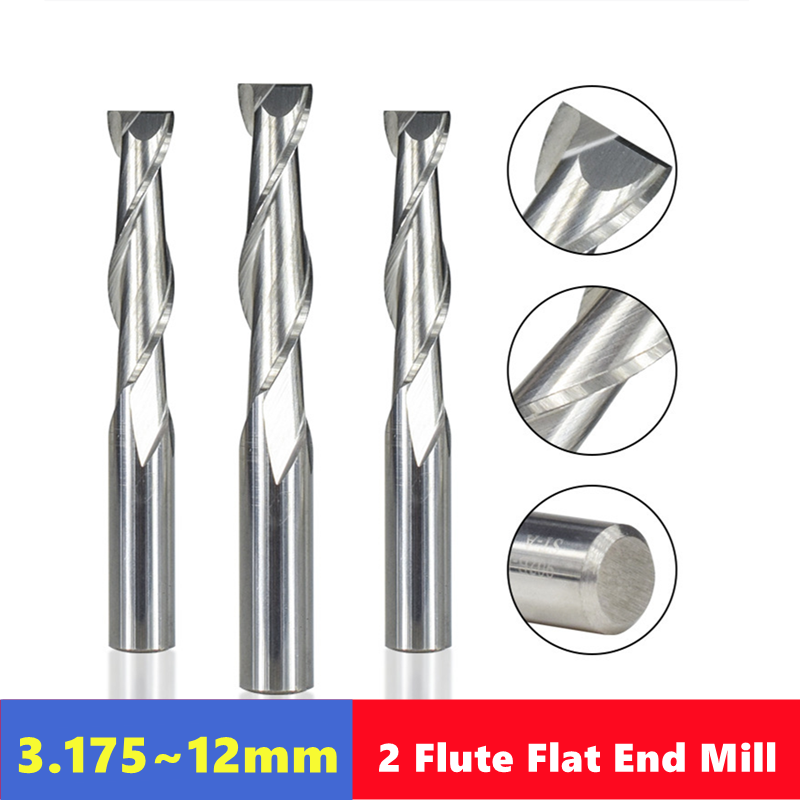 2 Flute Flat Up Cut End Mill 3 – обзор и цена Woodworking Nc
