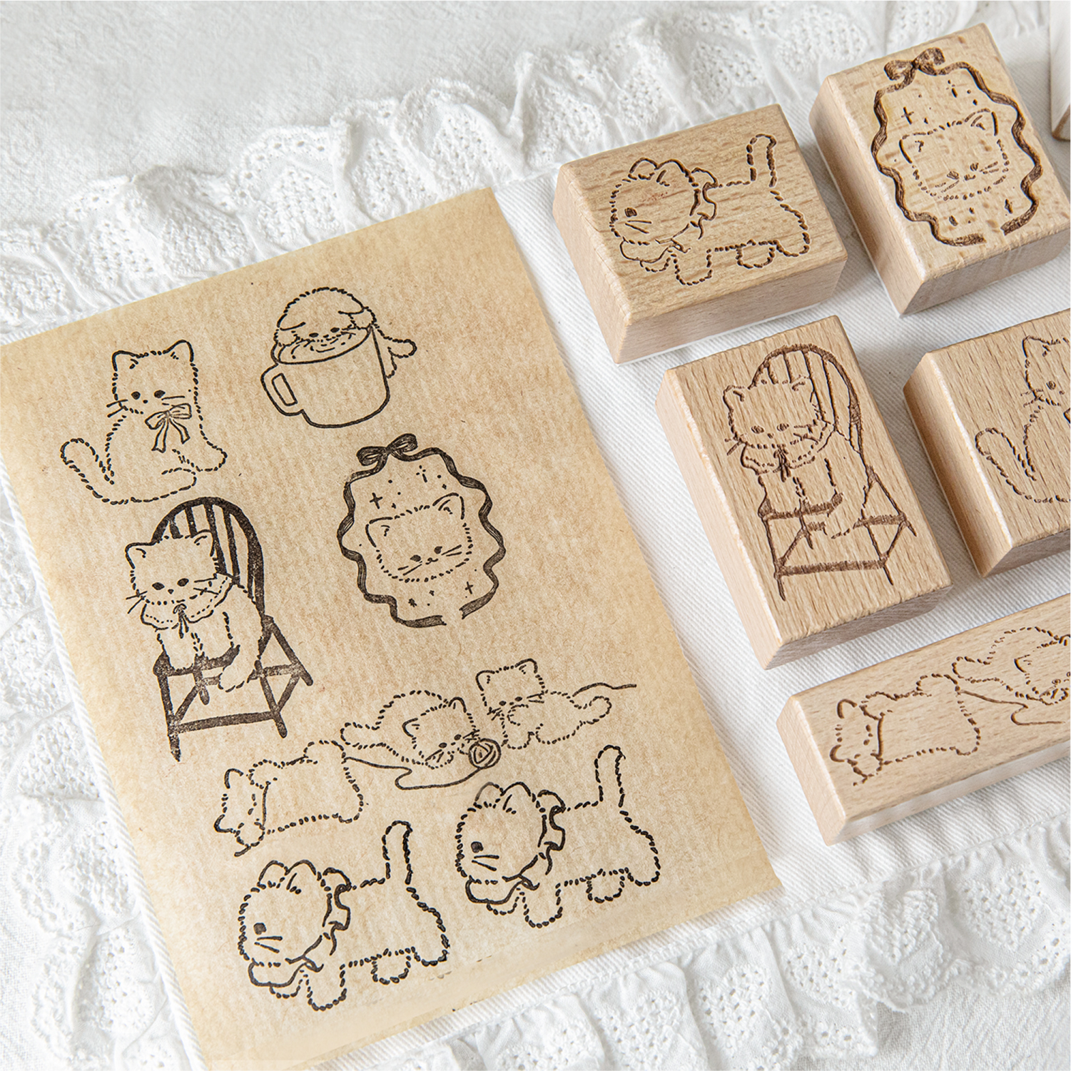 Cartoon Cute Cat Wood Stamp fo – обзор и цена Woodworking Hobby