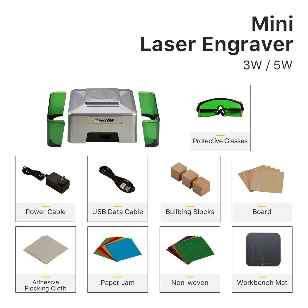 5000mW Mini CNC Laser Engraver – обзор и цена Woodworking Logos