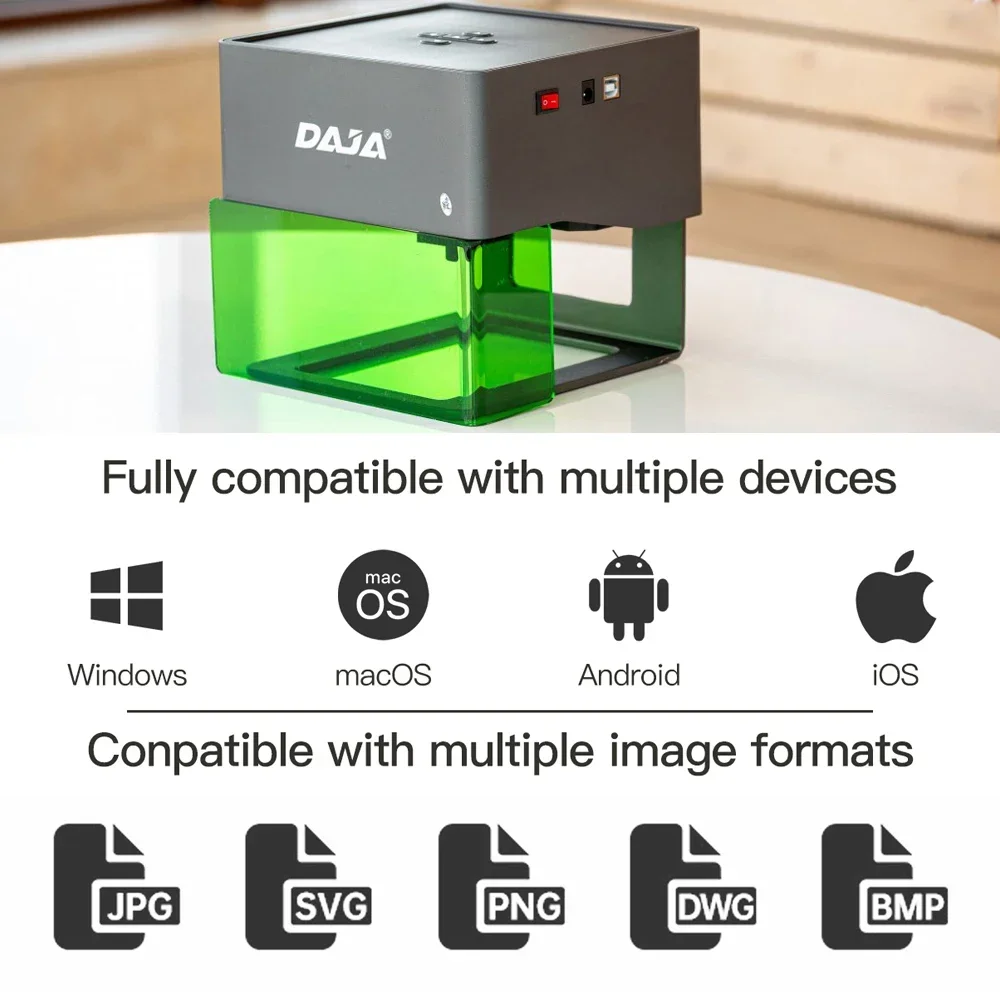 DAJA Laser Engraver CNC DIY DJ – обзор и цена Woodworking Logos