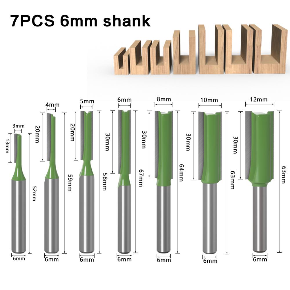 1-7pcs 6mm 1/4 inch Shank Sing – обзор и цена Woodworking Nc