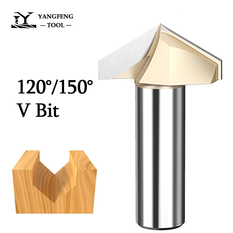 120 150 Degree V Bit 1/2 Shank – обзор и цена Woodworking Nc