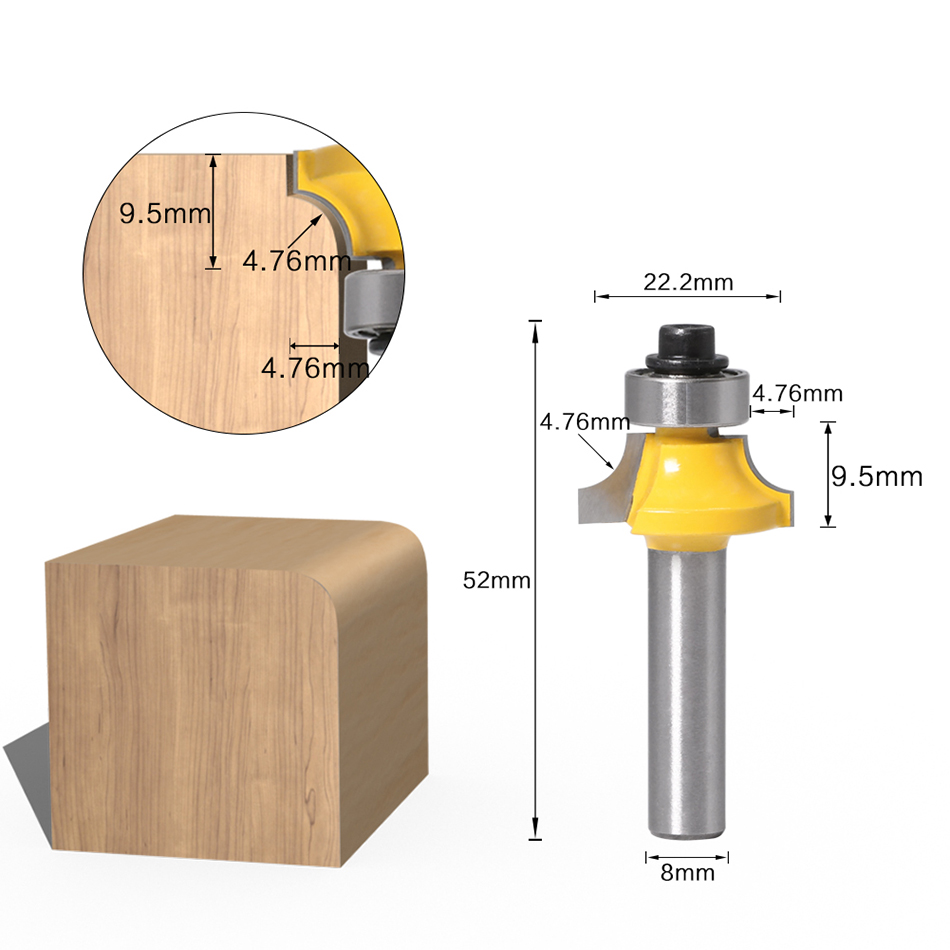 8mm Shank Round Corner Router  – обзор и цена Woodworking Nc