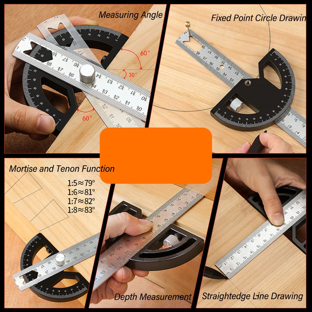 Angle Protractor Carpentry Ang – обзор и цена Woodworking Ruler