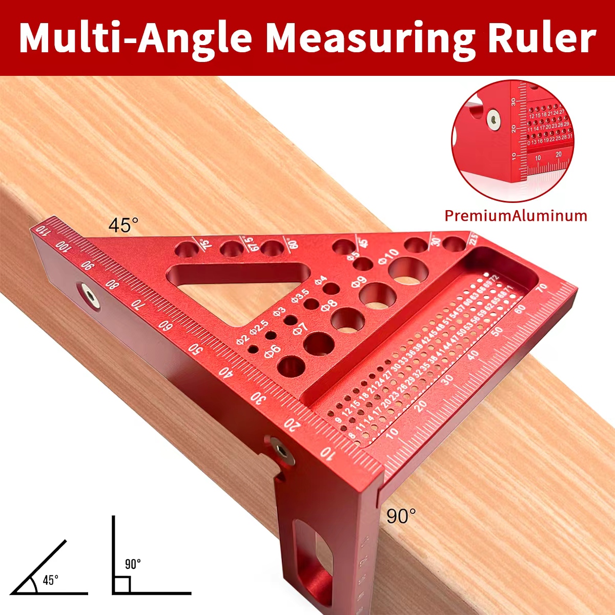Multi-Angle Woodworking Triang – обзор и цена Woodworking Ruler