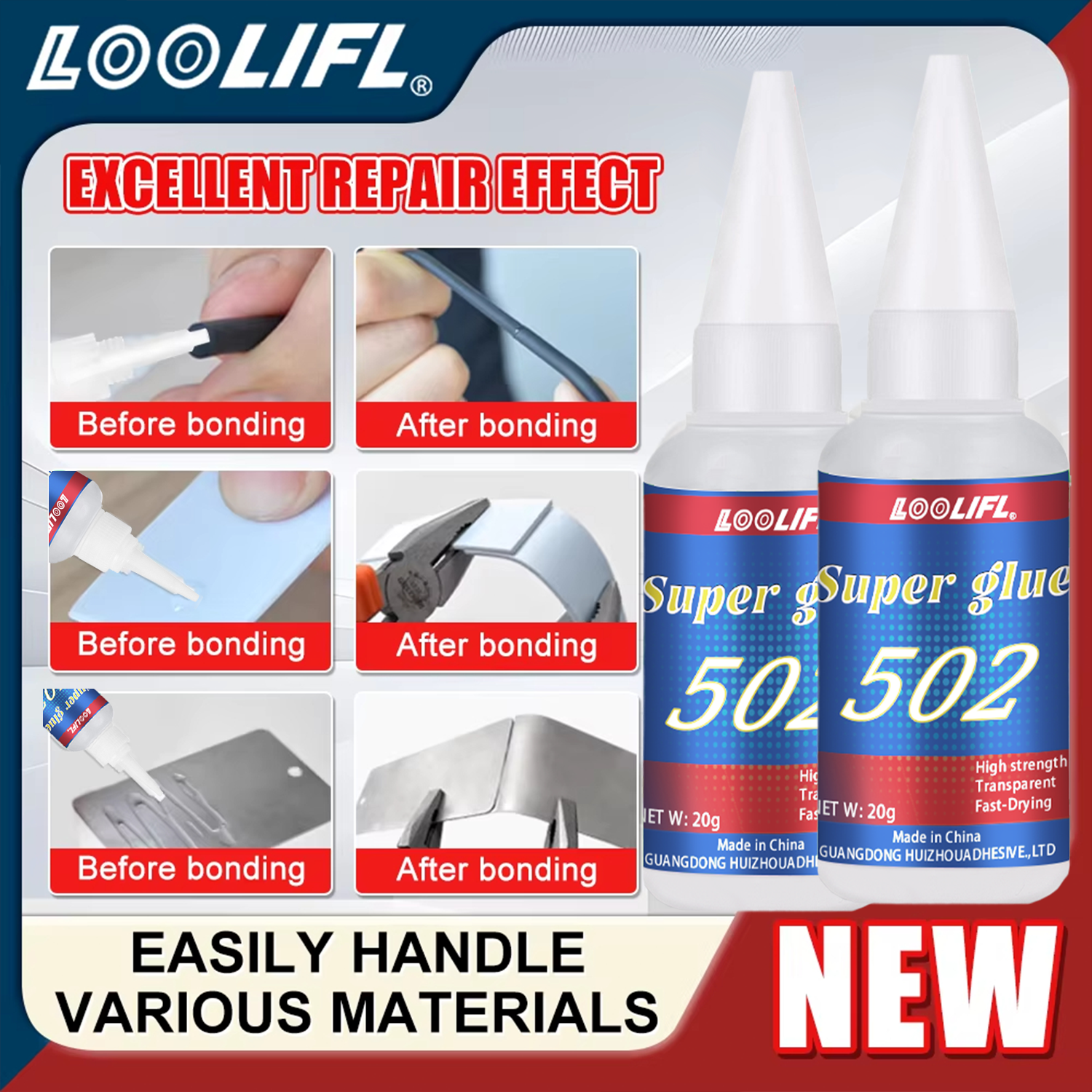 LOOLIFL 1-7pcs 502 Super Glue  – обзор и цена Woodworking Tool