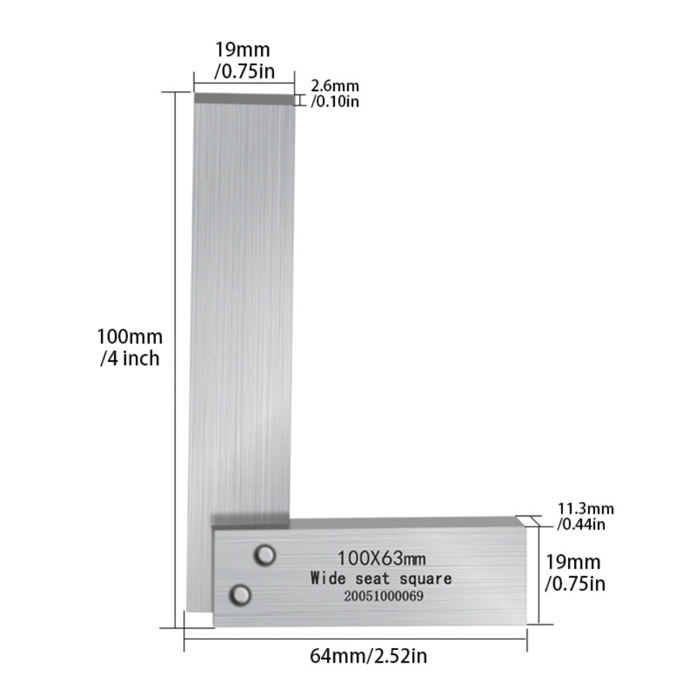 4-Inch 90-Degree Angle Ruler,  – обзор и цена Woodworking Ruler
