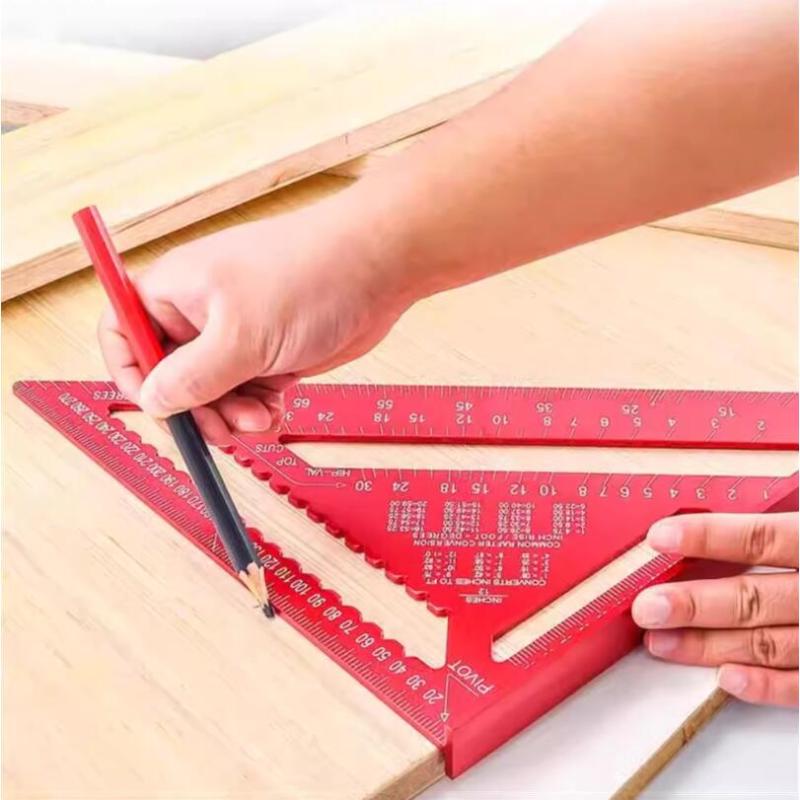 1Pcs Red Aluminum Alloy Triang – обзор и цена Woodworking Ruler